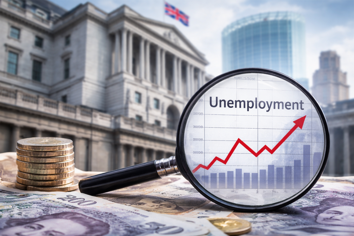 UK Unemployment Rises to 5.2%: What It Means for GBP and Bank of England Rate Cuts 