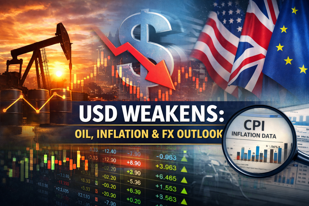 USD Weakens as Oil Relief and Inflation Data Take Centre Stage – What It Means for GBP, EUR and Global FX Markets