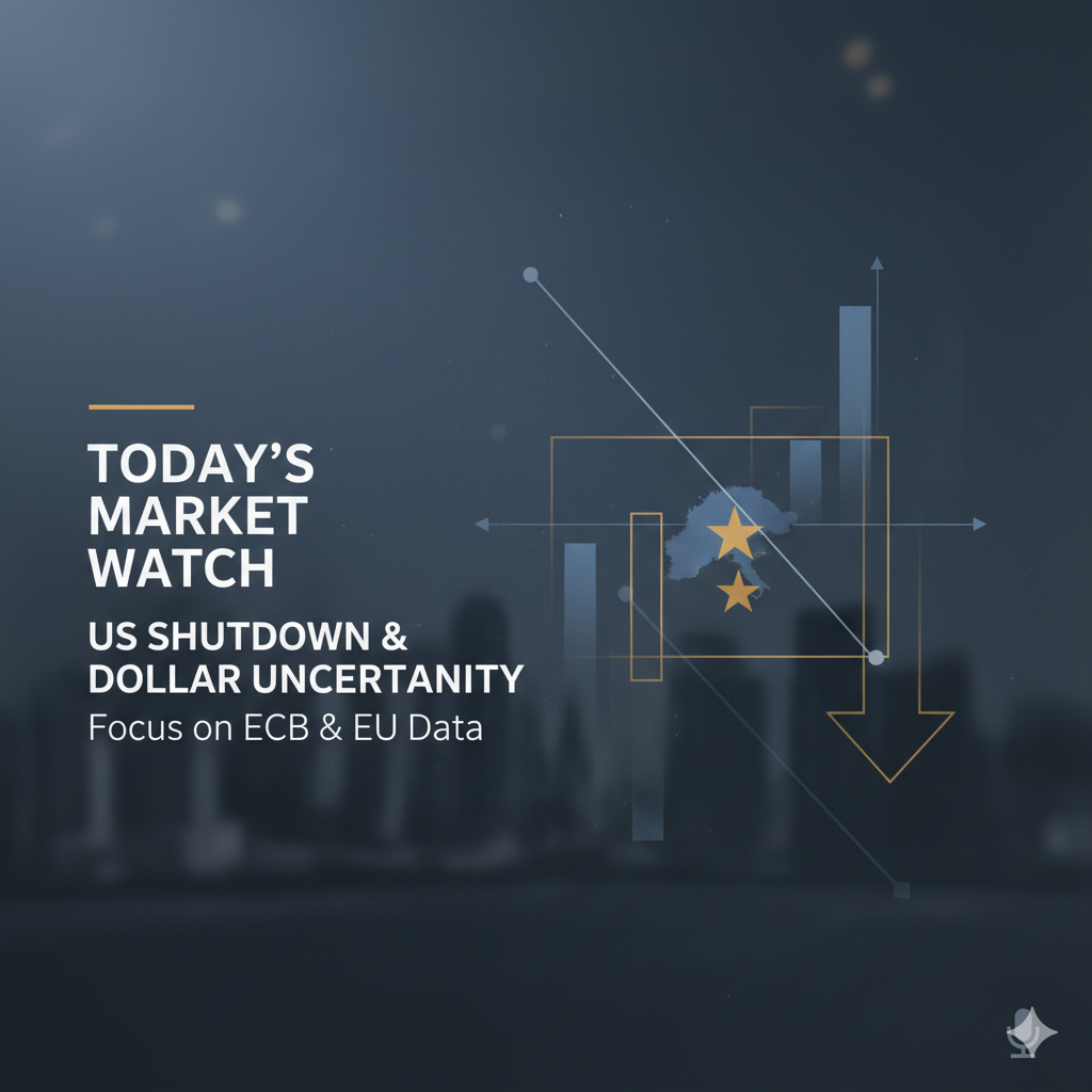 Caution Rules: Why the US Shutdown is Keeping the USD Under Pressure Today 