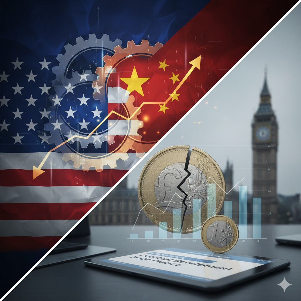Markets React to Renewed US–China Trade Tensions as Pound Weakens on UK Jobs Data 