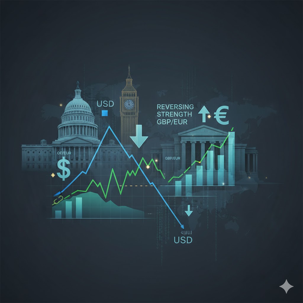 Dollar Weakens on Powell’s Comments as Pound and Euro Rebound 
